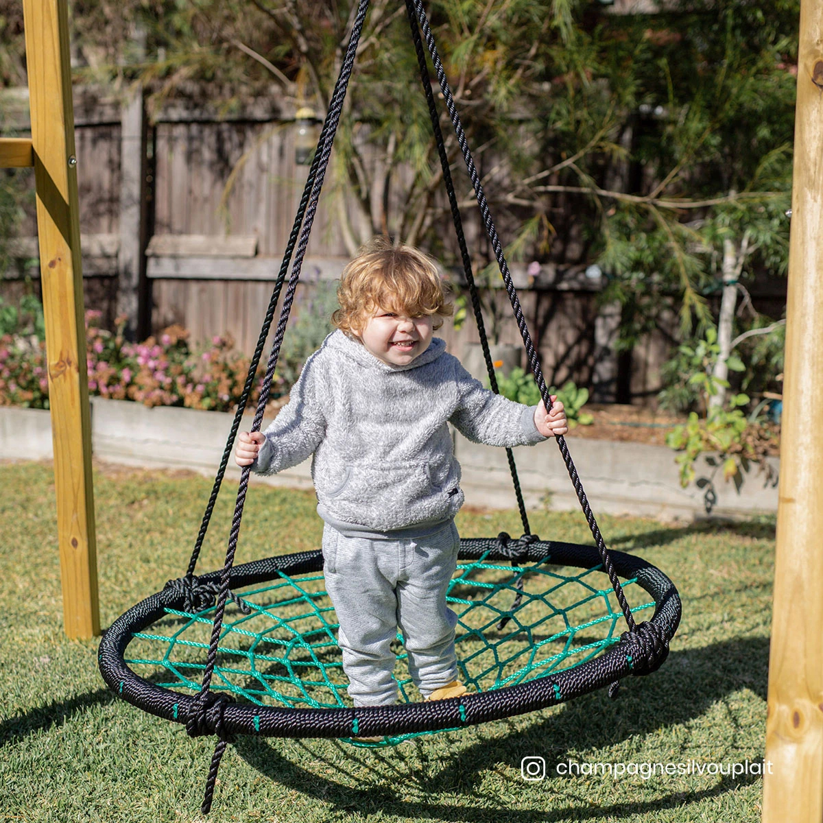 Lifespan Oakley Swing Set with 1.2m Spidey  Swing
